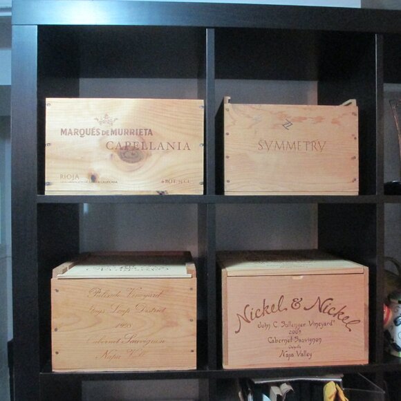 SYMMETRY WOODEN WINE CRATE - Picture 7 of 8